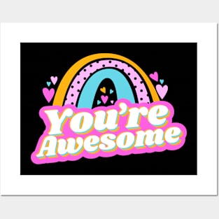 You're awesome cute design Posters and Art